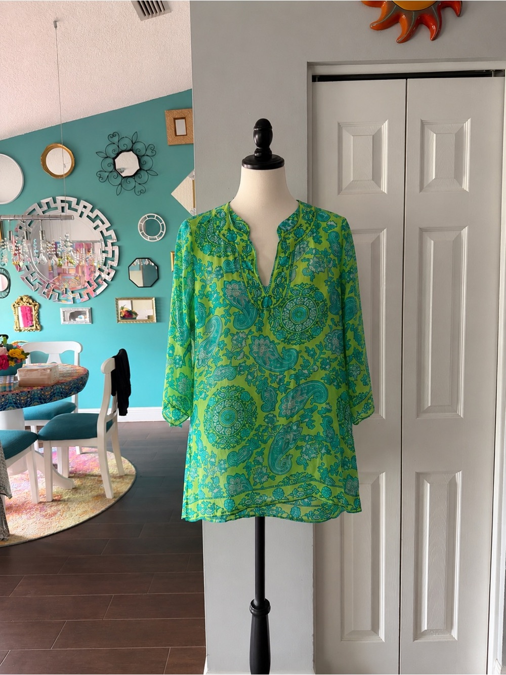 Gretchen Scott Silk Tunic - Size Medium